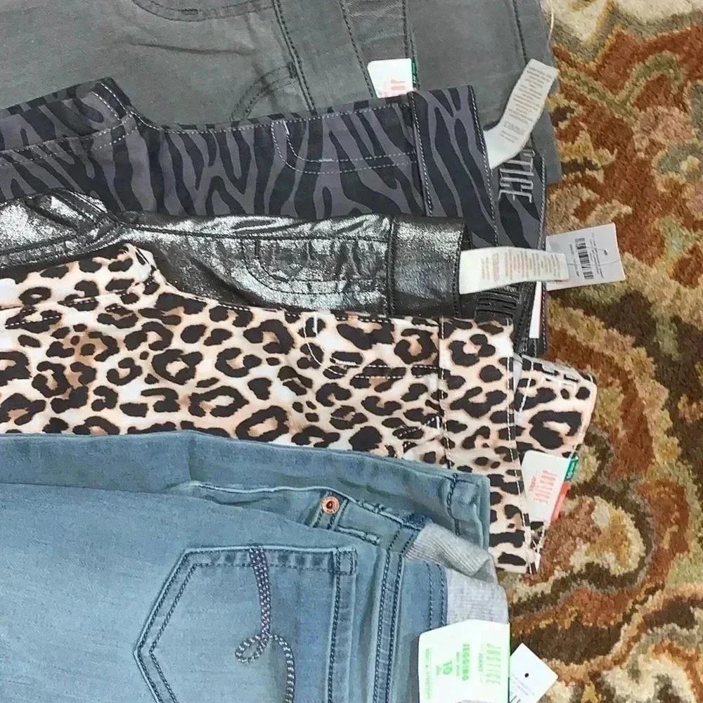 LOT OF 5 ALL NWT JUSTICE SZ 10 SLIM